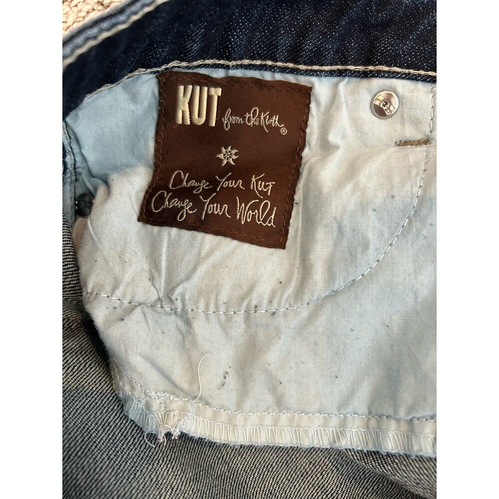 Kut from the Kloth Karen Baby KP697MC2 Dark Wash Boot Cut Jeans size 16 - Picture 7 of 7